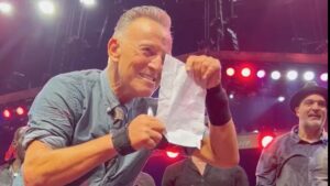 Bruce Springsteen Signs Absentee Note for Young Fan