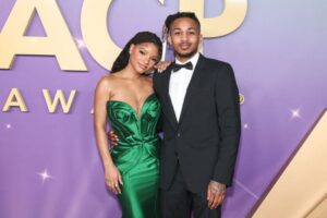 Halle Bailey and DDG attend 55th NAACP Image Awards - Arrivals