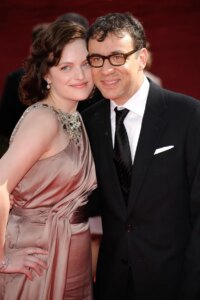 Elisabeth Moss and Fred Armisen in 2009