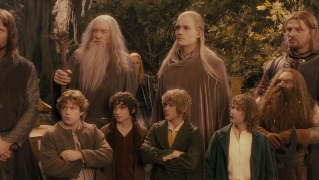 The Fellowship of the Ring stands tall in Lord of the Rings.