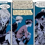 Edwin Paine and Charles Rowland, teen ghosts, observe the thieves they are trying to stop in Dead Boy Detectives #1 (2014).