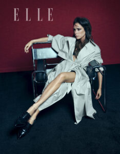 Posh lays back as she poses for Elle Spain right around the time of her big birthday celebrations