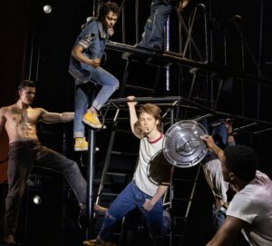 Jason Schmidt and the cast of 'The Outsiders' on Broadway