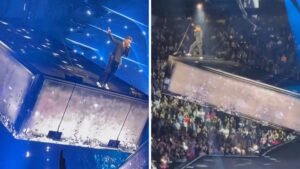 Justin Timberlake's Rotating Floating Stage Impresses Concertgoers