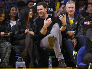 Kim Kardashian was seen sitting next to her ex-husband's pal Peter Cornell at the Lakers game on Tuesday