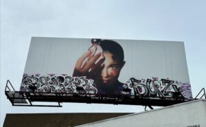 Kylie Jenner's iconic Los Angeles billboard has been vandalized