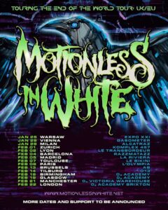 MOTIONLESS IN WHITE Announces First European Tour In More Than Four Years