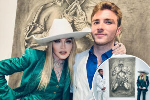 Madonna attends son Rocco Ritchie's solo art exhibition