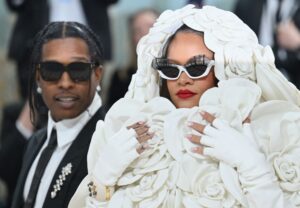 A$AP Rocky and Rihanna attend the Met Gala together in 2023