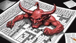 Mini Consequence Crossword: “Devil Horns”