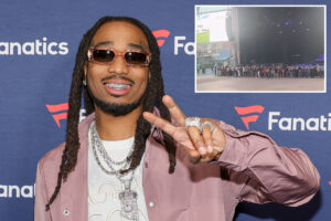 Rapper Quavo’s empty arena show sparks wild Chris Brown conspiracy theory