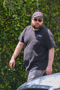 Two and a Half Men star Angus T. Jones was pictured out in Los Angeles, California, on April 18