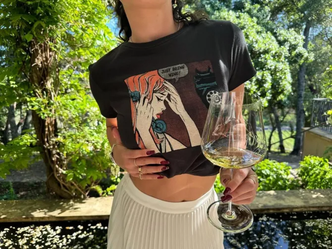 Aubrey posted she needed wine after the breakup