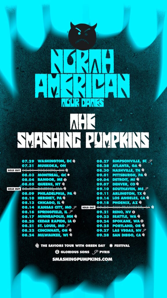 SMASHING PUMPKINS Announce New Summer 2024 North American Headline Tour Dates