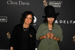 Sara Gilbert and Linda Perry at Clive Davis Pre-Grammy Gala and Salute to Industry Icons