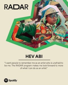 Shaping the new generation of Pinoy hip-hop with Spotify RADAR artist Hev Abi