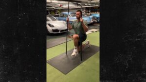Travis Kelce Works Up a Sweat with Trainer in L.A.