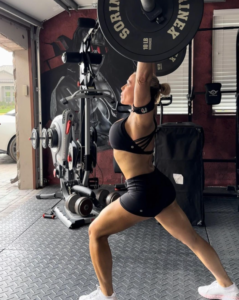 WWE Star Natalya Neidhart in Workout Gear Poses With The Rock
