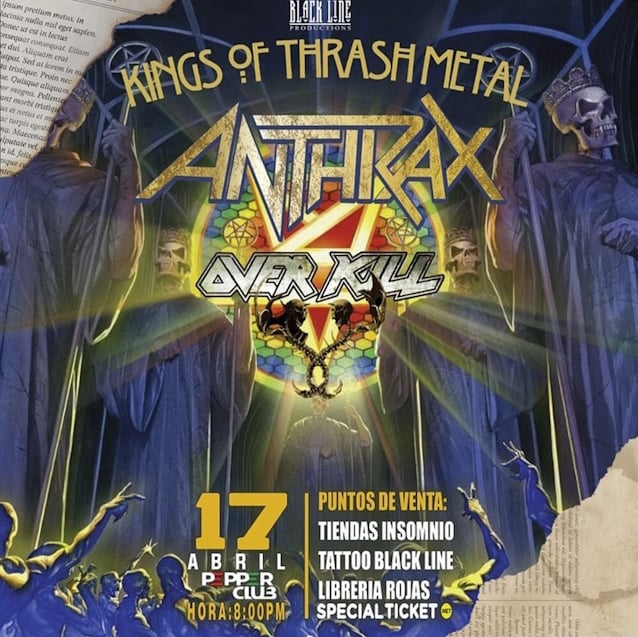 Watch ANTHRAX's Costa Rica Concert Featuring Original Bassist DAN LILKER