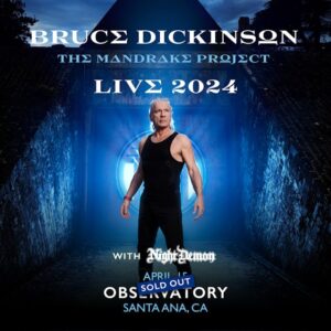 Watch: BRUCE DICKINSON Officially Kicks Off 2024 Solo Tour In Santa Ana, California