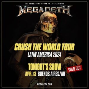 Watch: MEGADETH Plays First Sold-Out Concert At 15,000-Capacity Movistar Arena In Buenos Aires