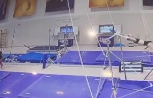Olivia Dunne posted a clip of herself practicing a tricky gymnastics routing ahead of next week's NCAA Women's Gymnastics Championships