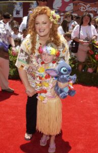 Wynonna Judd and her daughter, Grace Pauline Kelley, at the Lilo & Stitch world premiere in Hollywood, California, on June 16, 2002