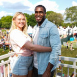 Iskra Lawrence and Philip Payne during the American Eagle At NYC’s Governors Ball 2019 at Randall’s Island on May 31, 2019, in New York City