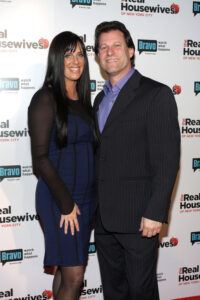 Patti Stanger and Andy Friedman attend The Real Housewives of New York City season 2 premiere party at the Palace Hotel on February 11, 2009, in New York City