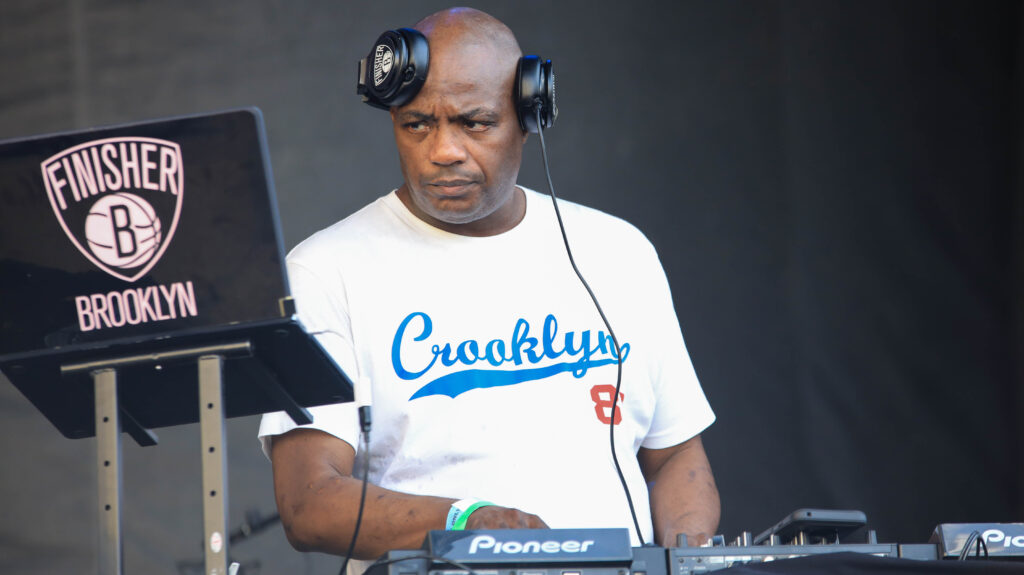 DJ Mister Cee performs at It’s Time For Hip Hop In NYC: Brooklyn at Brooklyn Army Terminal on August 19, 2021, in New York, New York