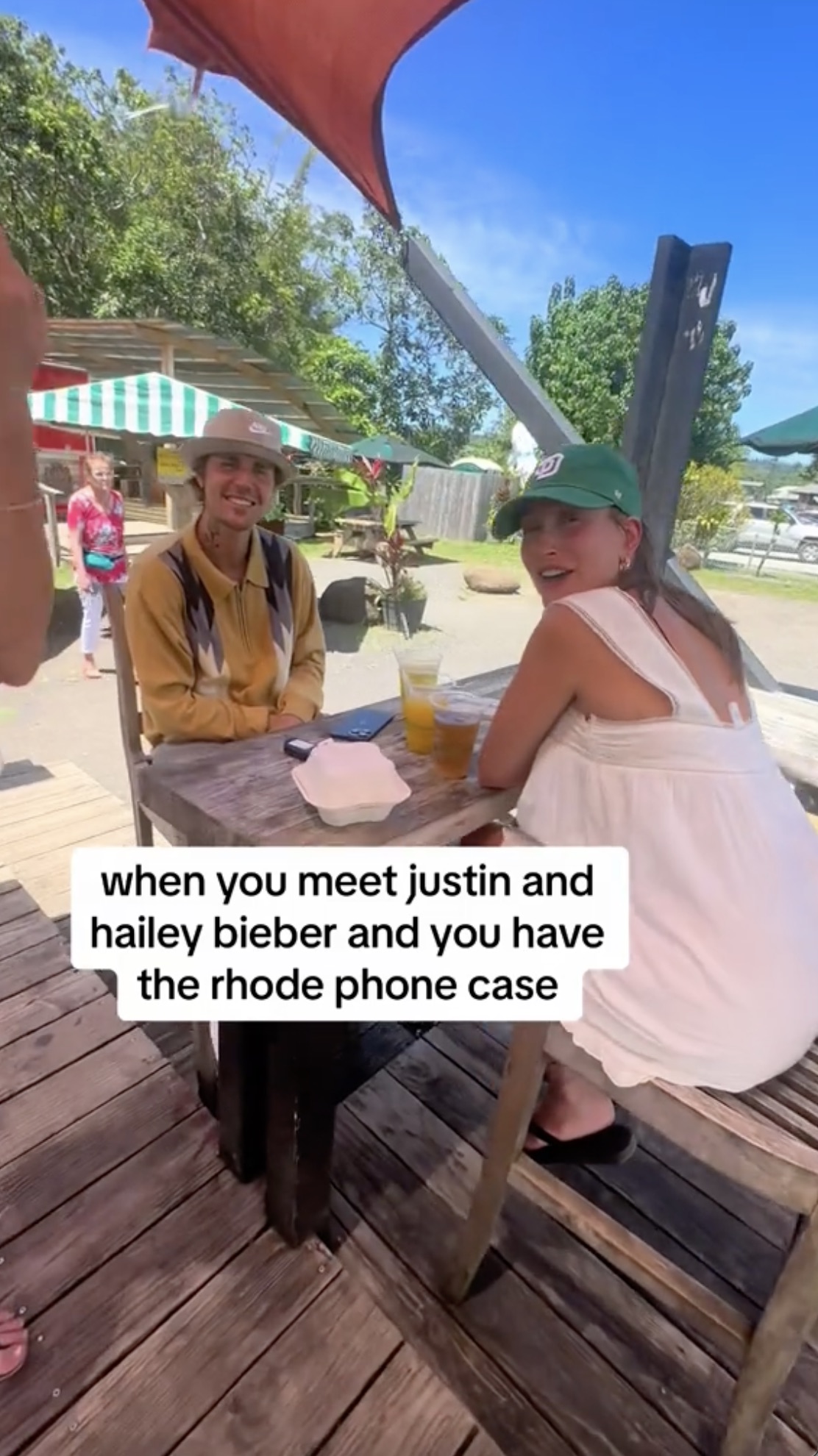 Another TikTok video had some fans noting how happy the couple looked as they enjoyed lunch in Hawaii