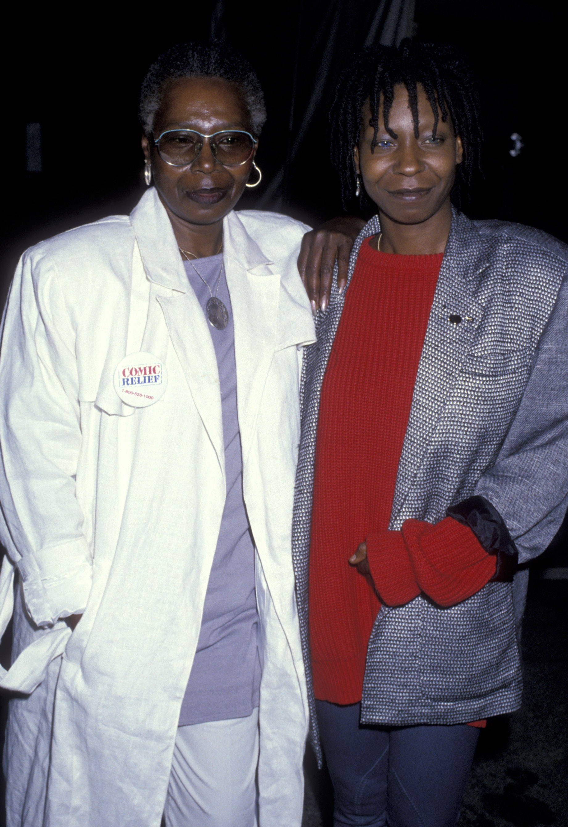 Whoopi and her lookalike mother Emma Johnson, who died in 2010 following a stroke