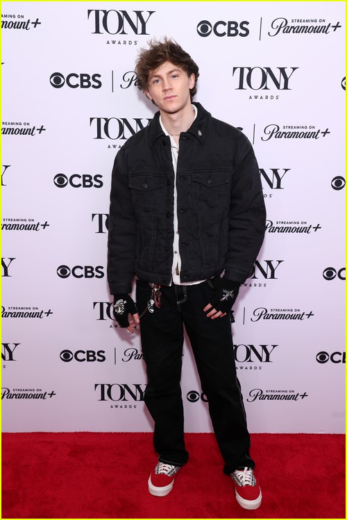 Brody Grant at the Tony Nominees event