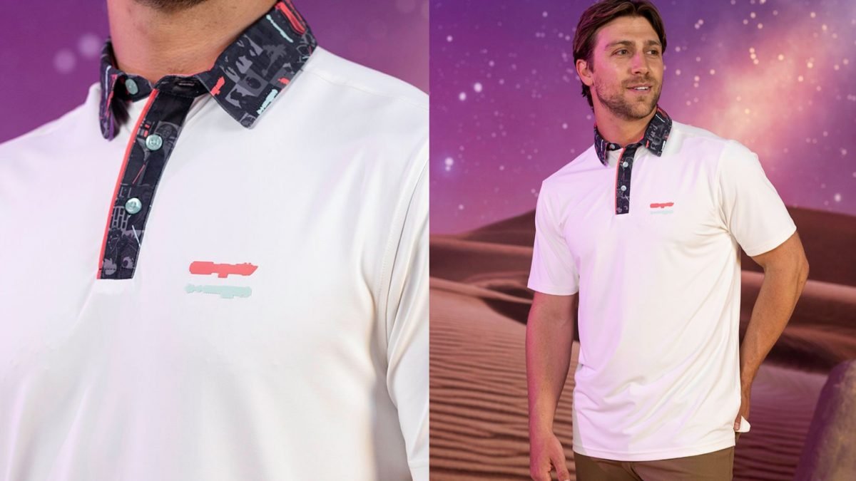 RSVLTS' Trilogy's End polo shirt celebrates the Death Star trench run.