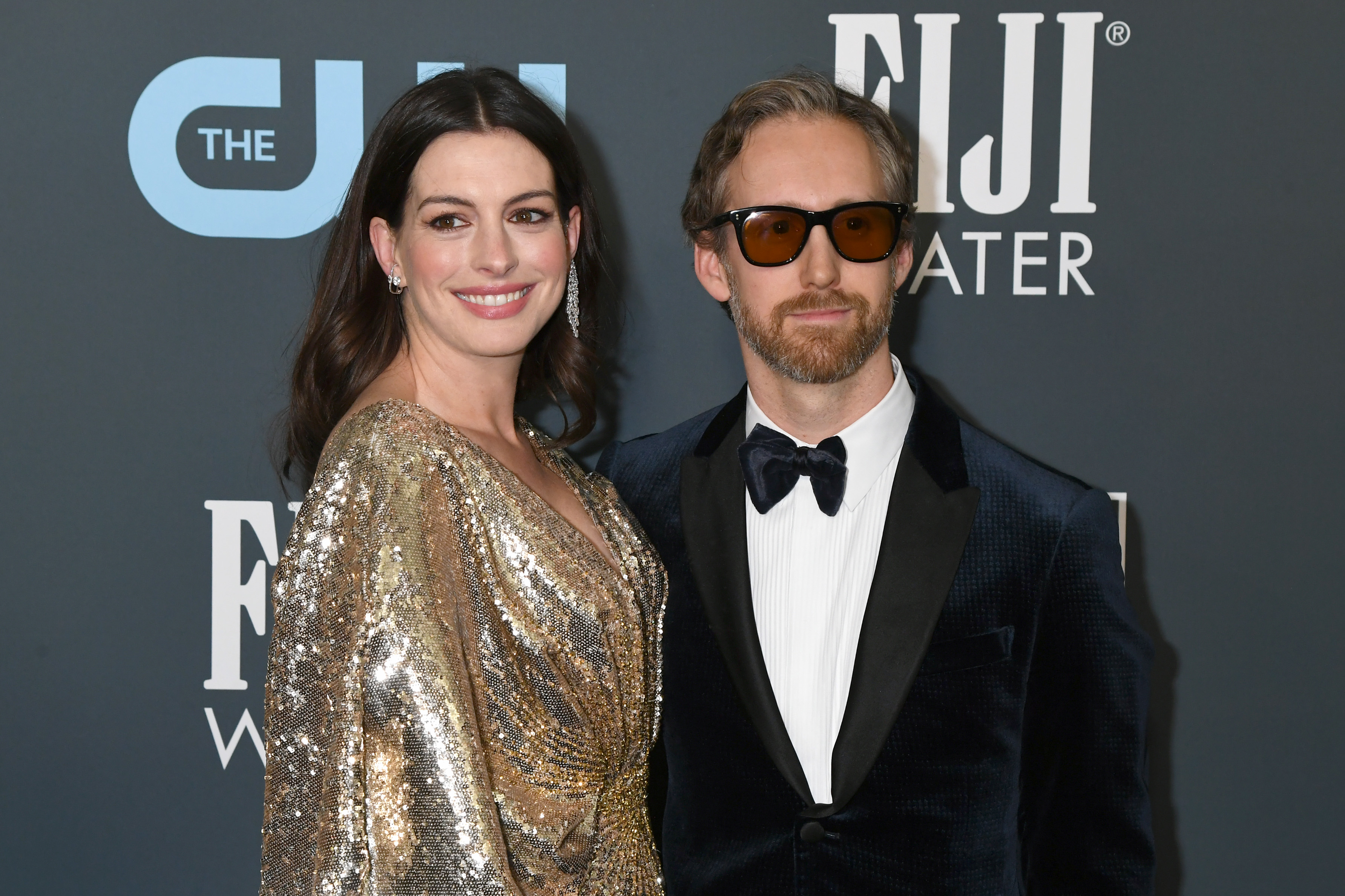 Anne posed with her husband Adam Shulman for a photo at an event in January 2020