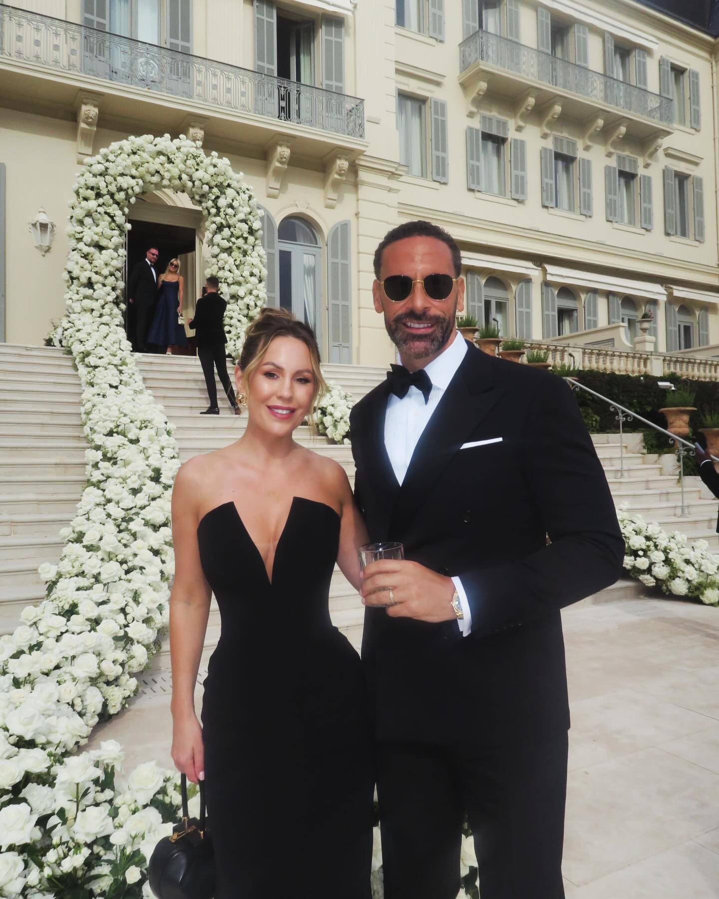 Rio Ferdinand and wife Kate at Umar's star studded wedding