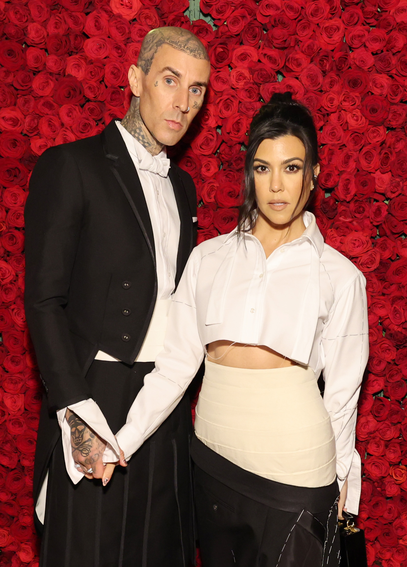 Kourtney and Travis welcomed baby Rocky last year