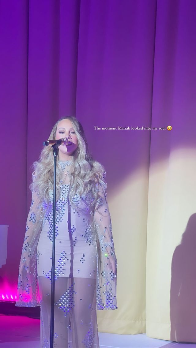 Mariah Carey performed at the ceremony