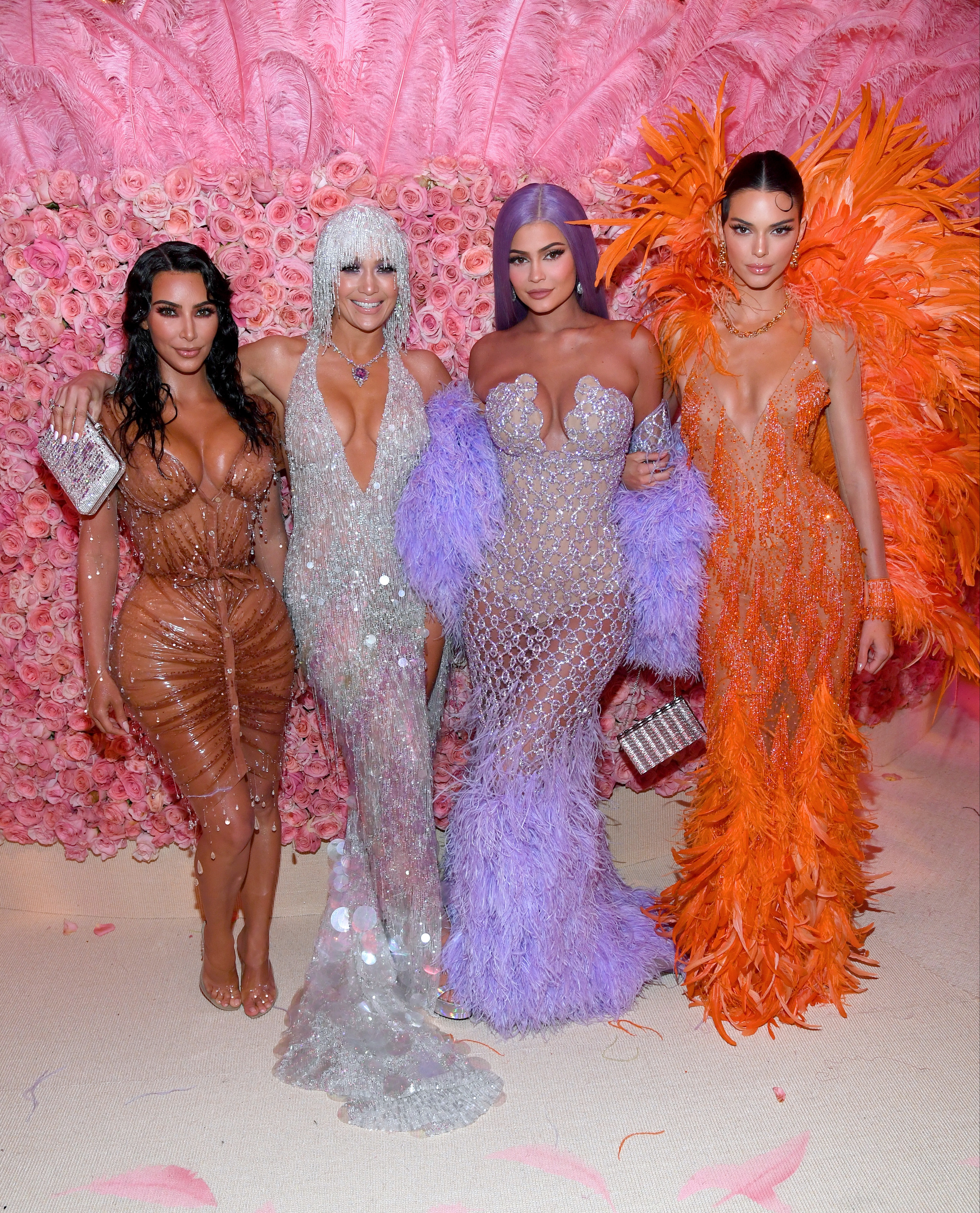 Kim, Jennifer Lopez, Kylie Jenner, and Kendall Jenner attended the 2019 Met Gala