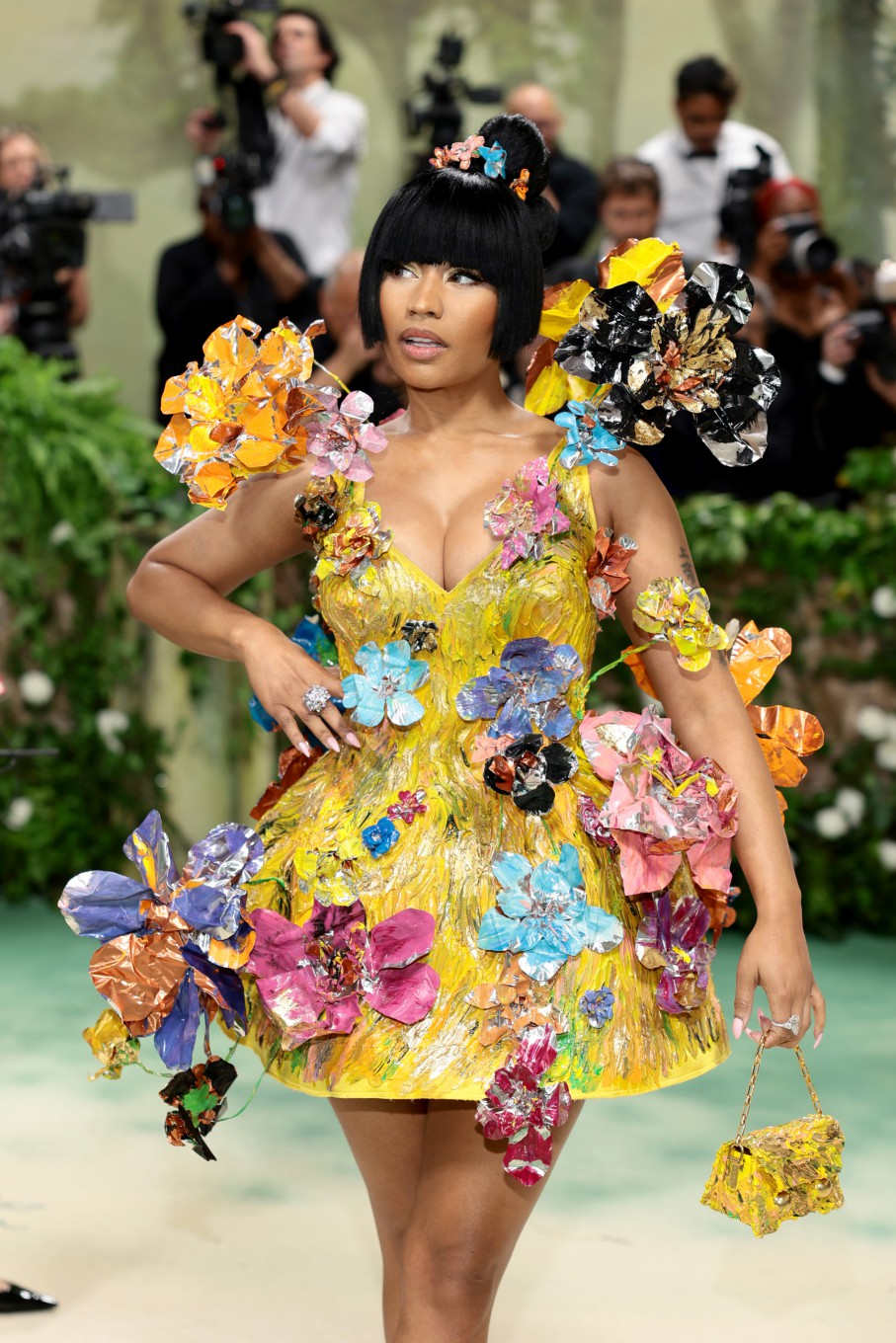 Nicki Minaj is wearing custom Marni by Franceso Risso