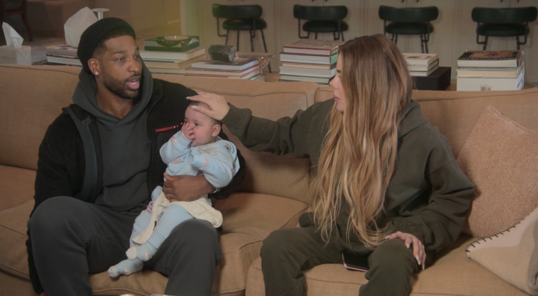 Khloe shares 1-year-old Tatum and her 6-year-old daughter True with the Cleveland Cavaliers star