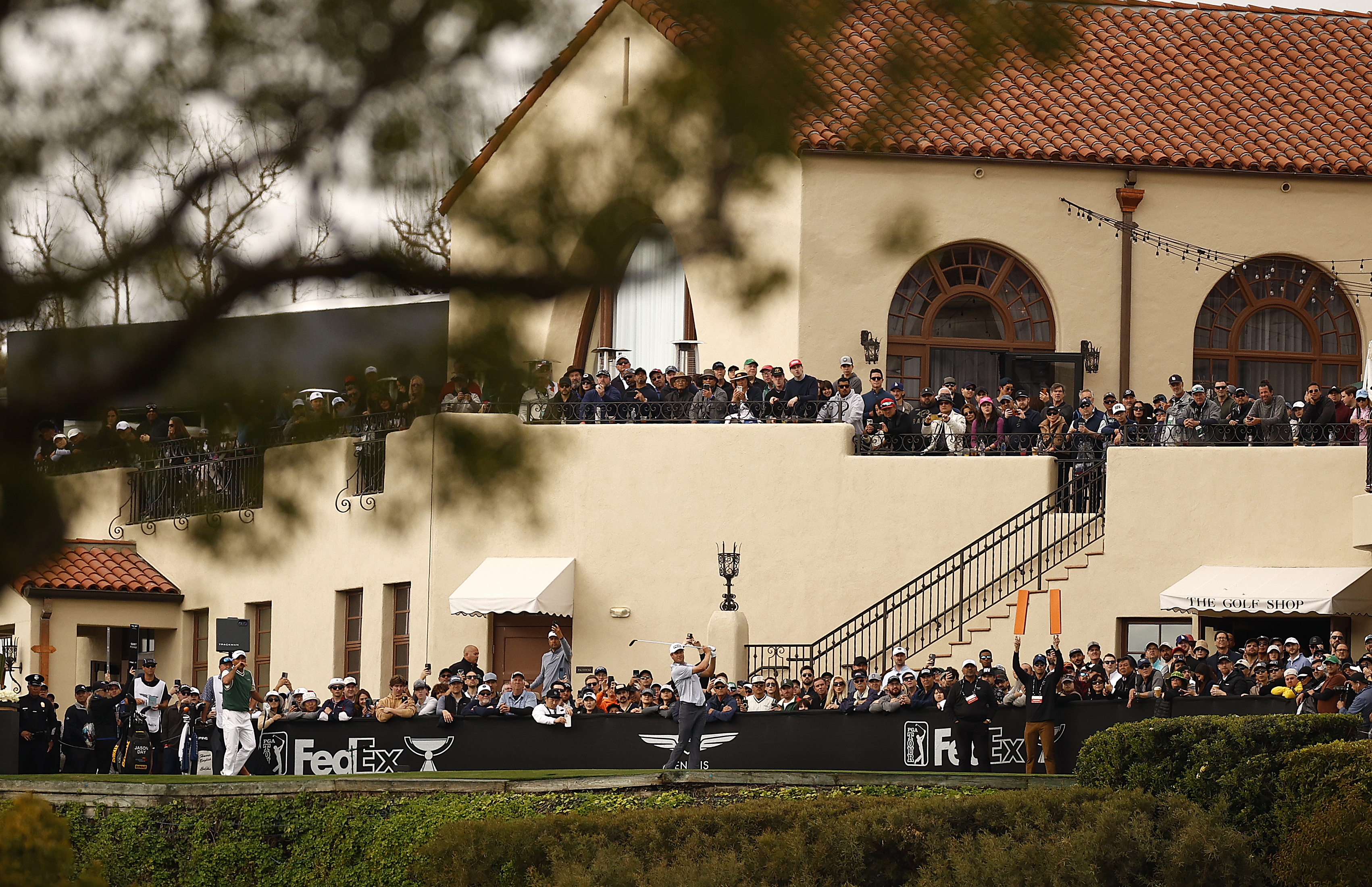 The couple said their vows at the Riviera Country Club