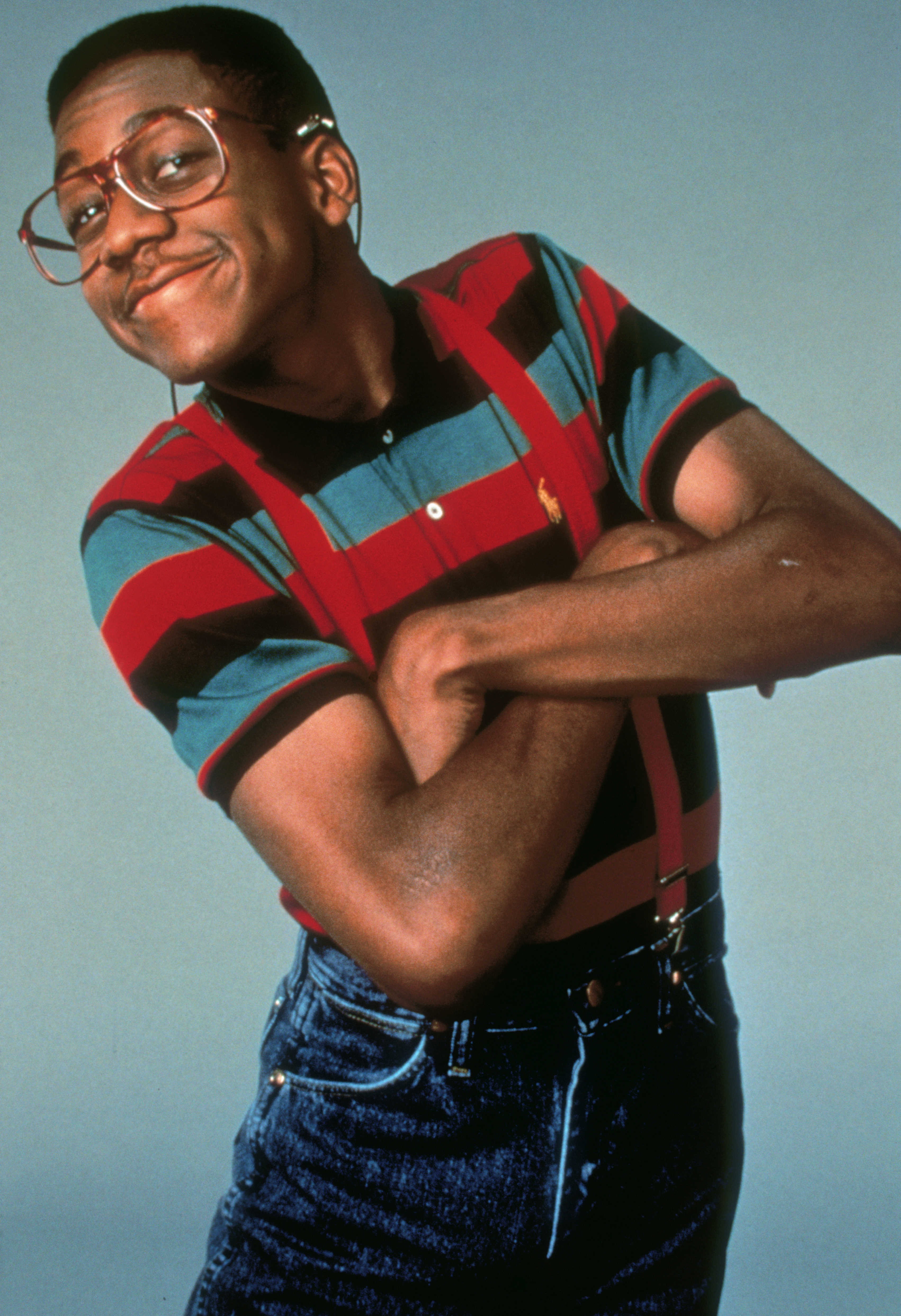 Jaleel shot to fame playing Steve Urkel in the television series Family Matters (pictured in 1990)