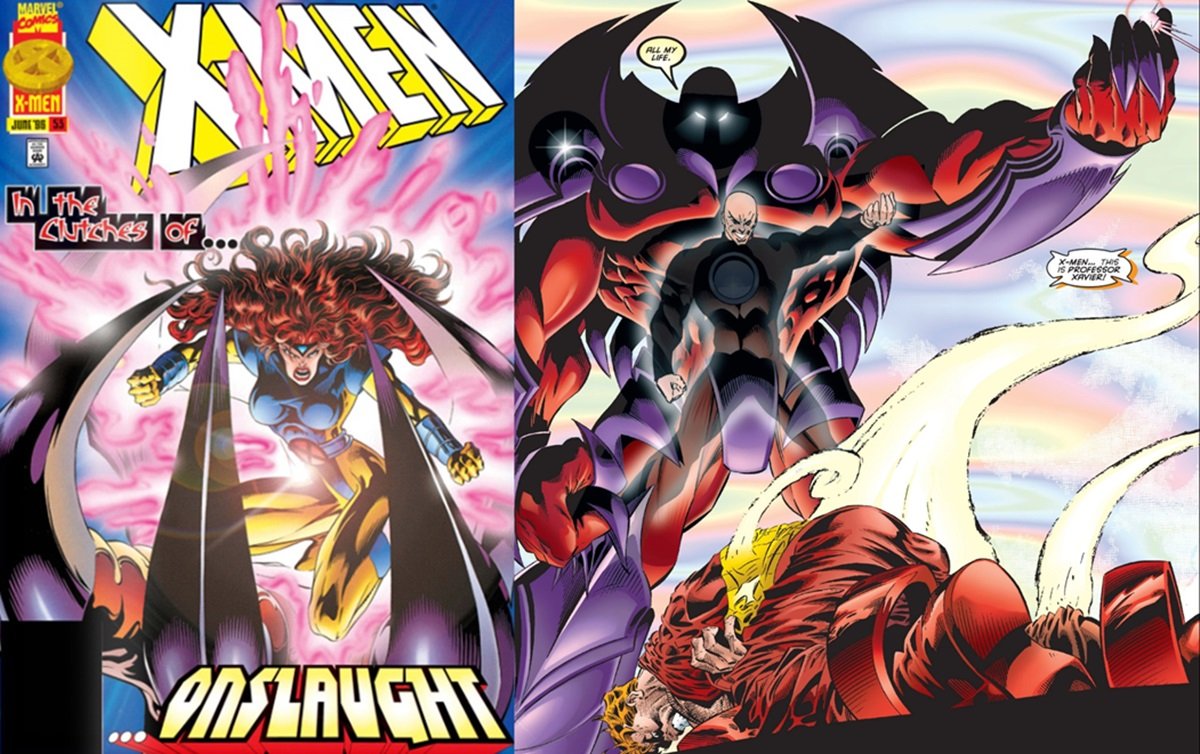 Onslaught's first appearance in 1996's X-Men #53.