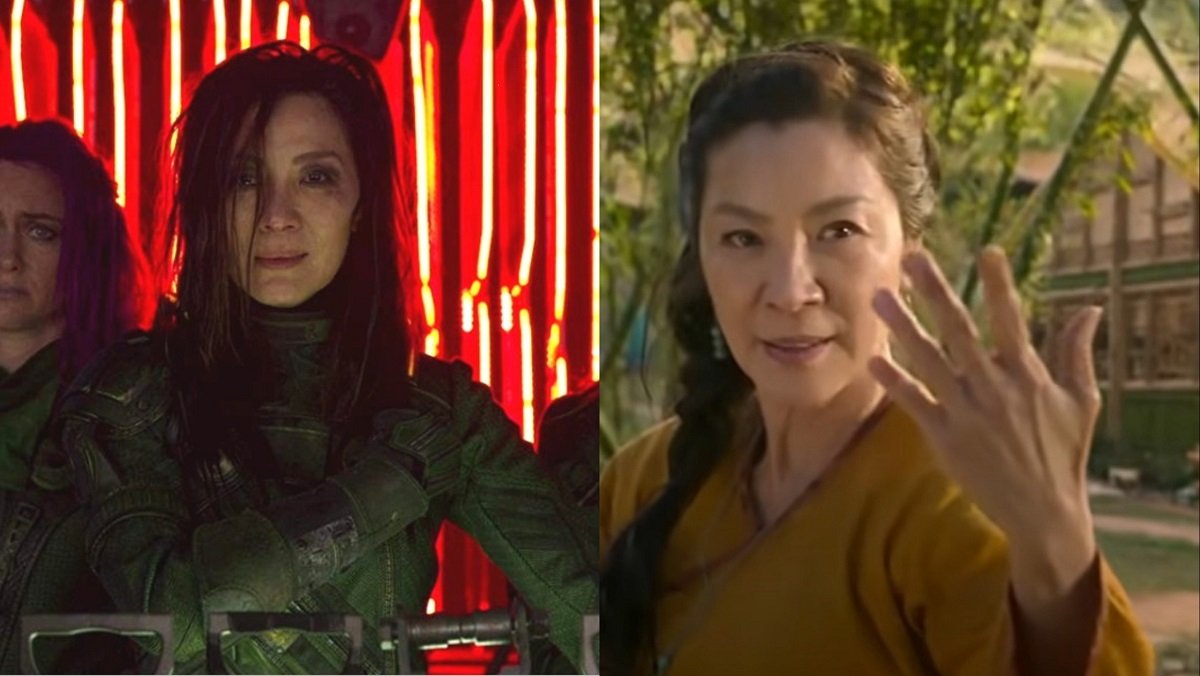 Michelle Yeoh in Guardians of the Galaxy: Volume 2 and Shang-Chi and the Legend of the Ten Rings. 