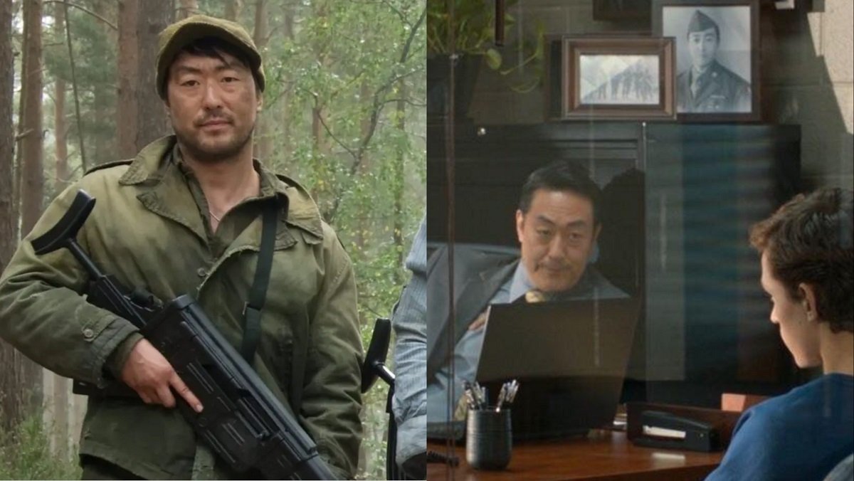 Kenneth Choi playing both Grandfather and Grandson in Captain America: The First Avenger, and Spider-Man: Homecoming.