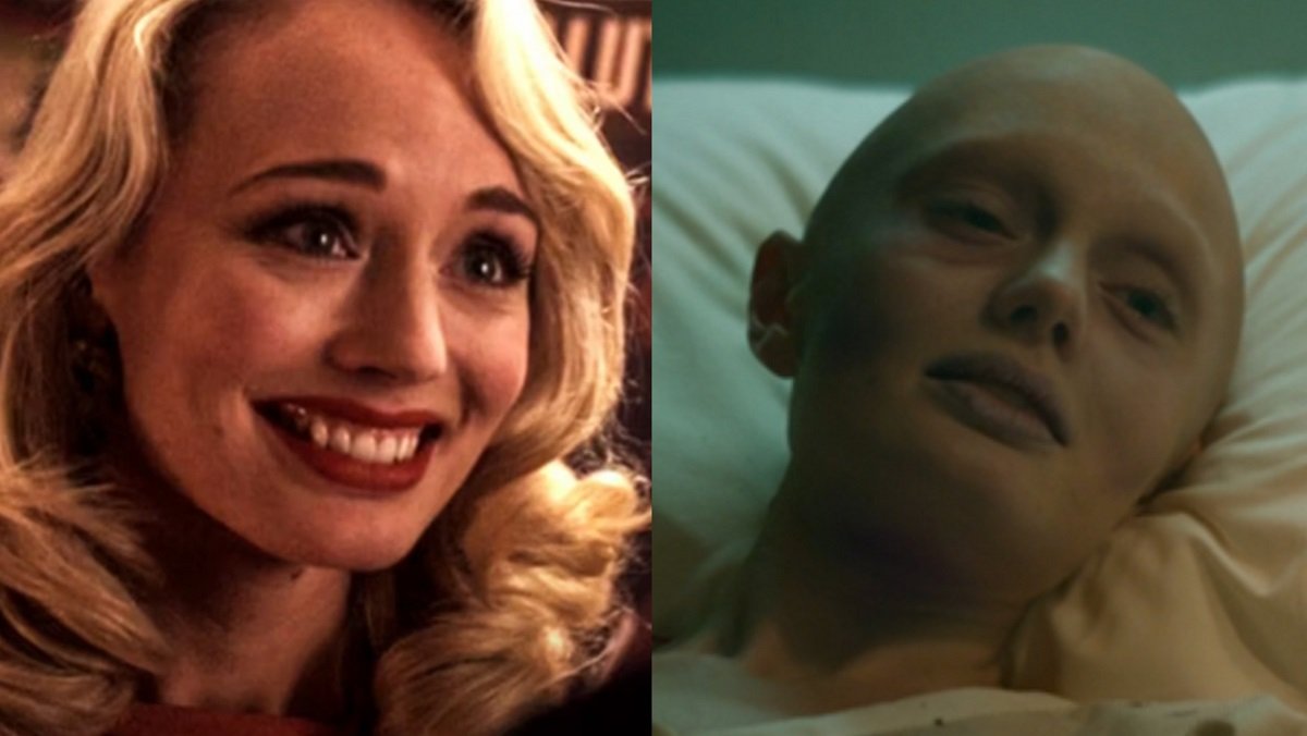 Laura Haddock in Captain America: The First Avenger, and as Peter Quill's mother in Guardians of the Galaxy. 
