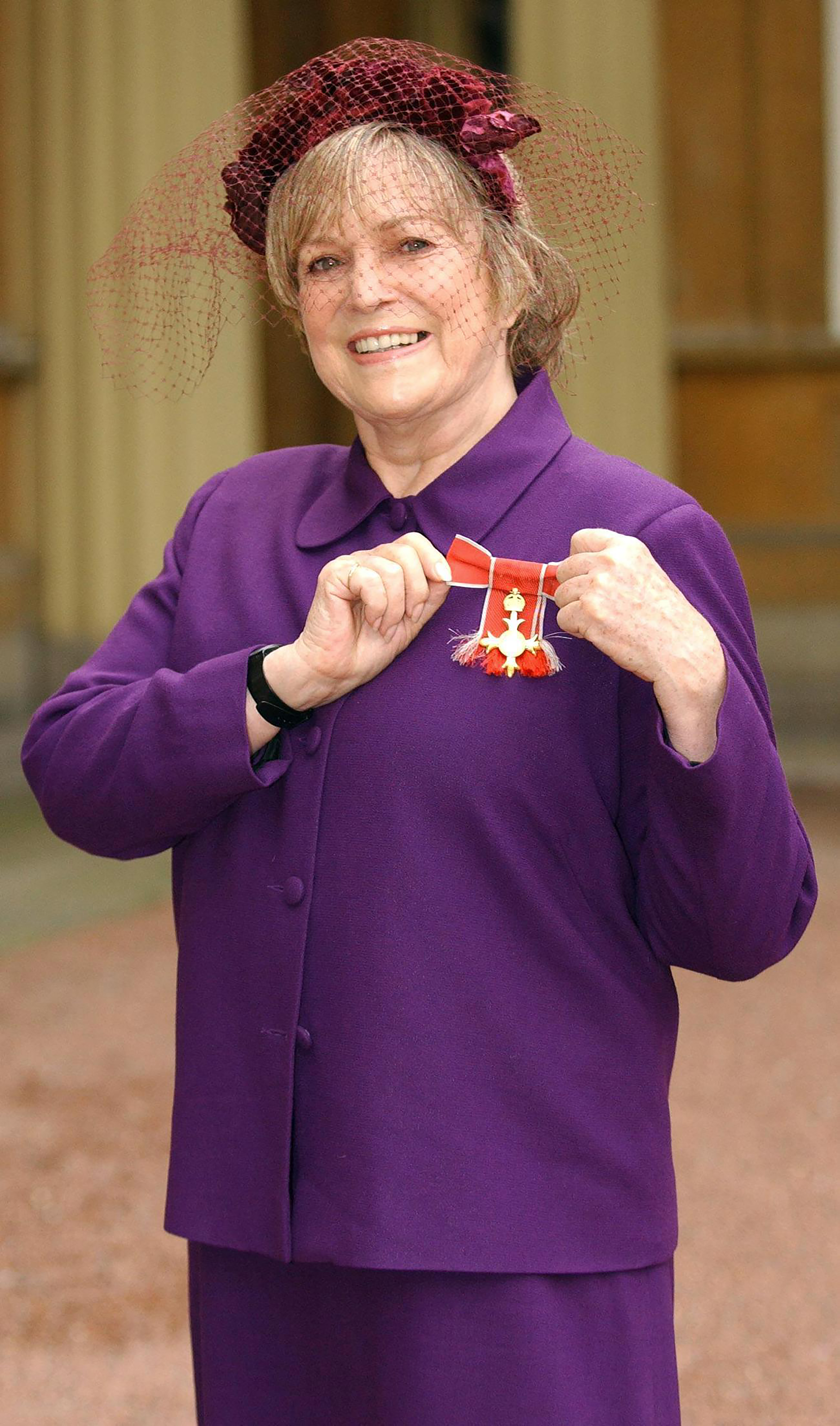Dame Shirley after receiving an OBE for services to equal opportunities