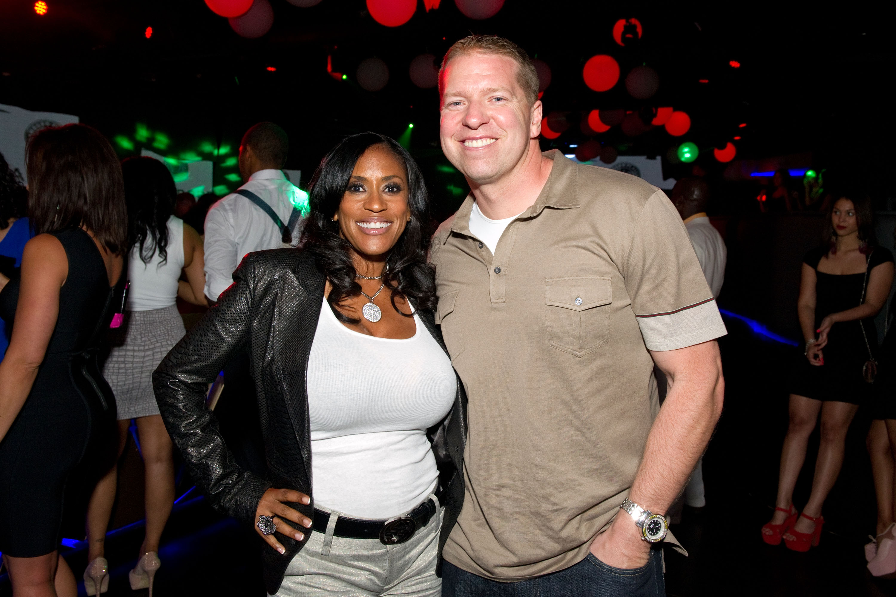 Gary Owen pictured with his ex-wife Kenya Duke in Match 2019