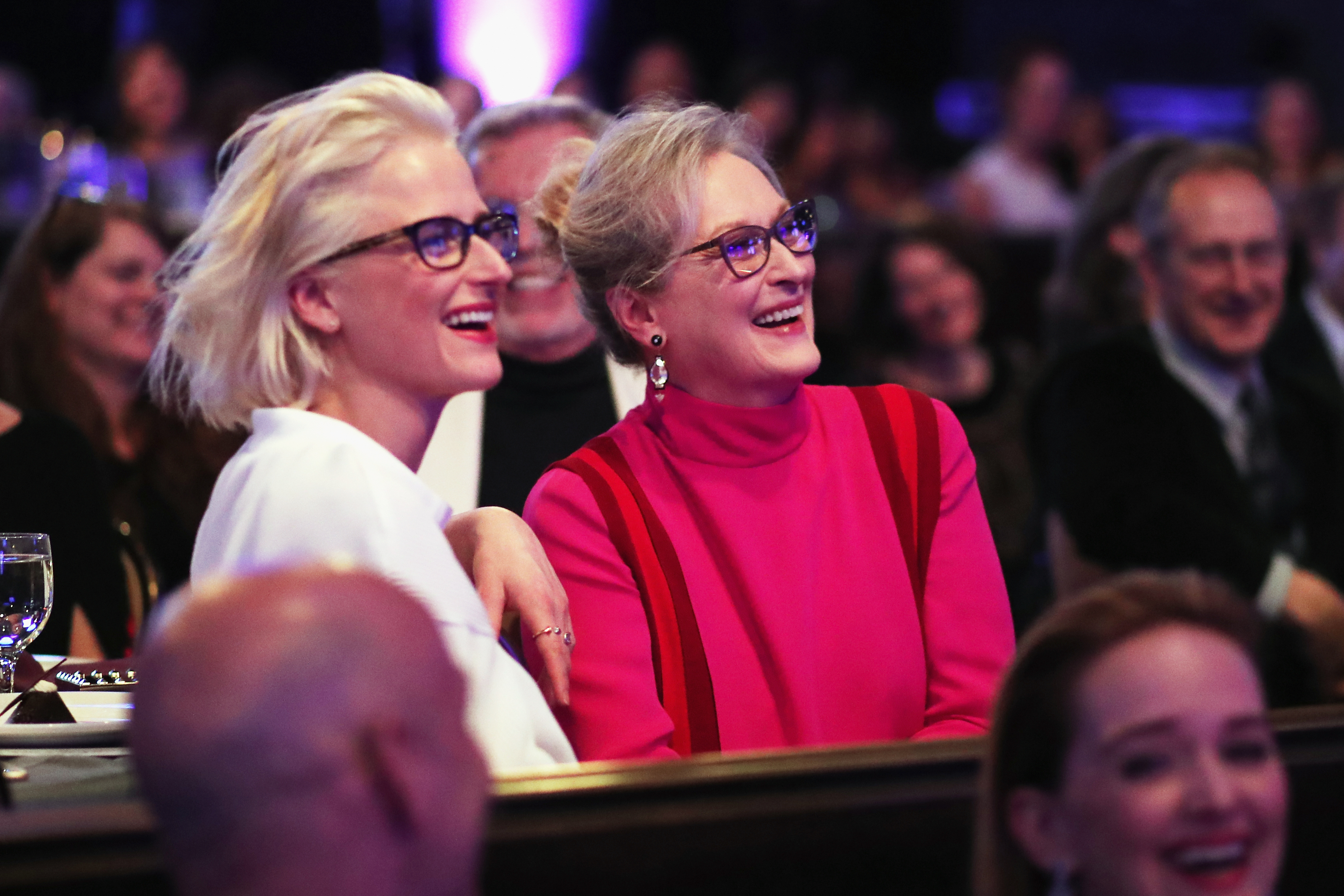 Mamie Gummer (L) and honoree/mom Meryl Streep attend The 19th Costume Designers Guild Awards in 2017